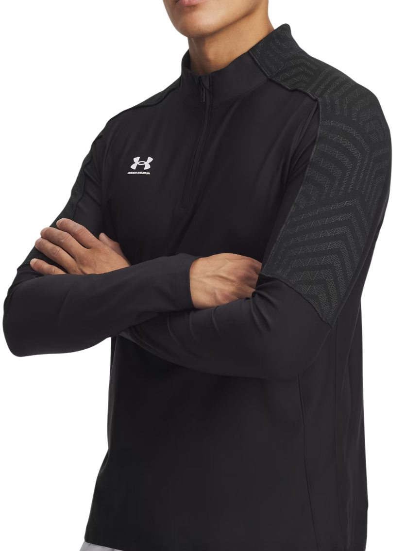 Sweatshirt Under Armour Challenger Pro Midlayer 1/4 Zip Top Svart | 6008988-001, 0