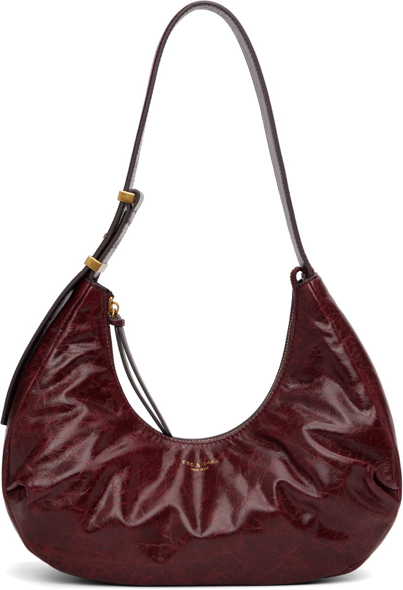Axelväska rag & bone Rag & Bone Hudson Shoulder Bag Bourgogne | LE101002