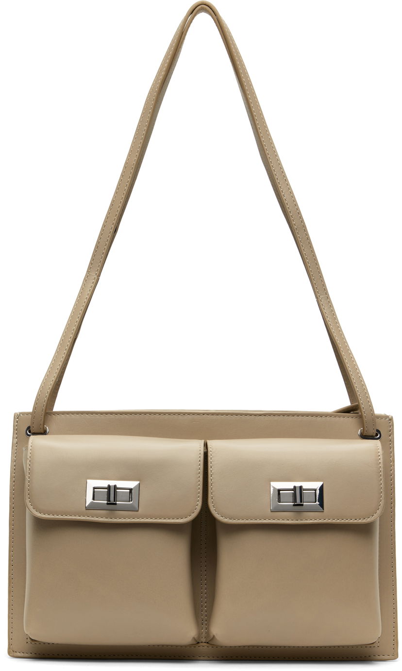 Axelväska BY FAR BY FAR Billy Shoulder Bag Beige | MWBSB024CL034BG038PL