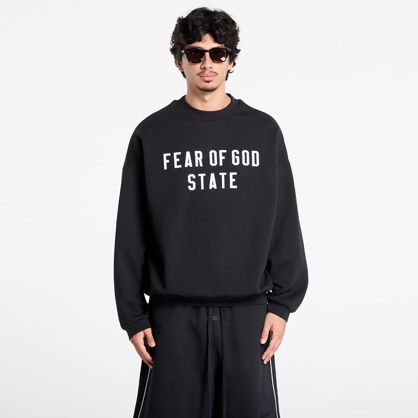 Sweatshirt Fear of God Fear of God Essentials 90's Crewneck Sweatshirt Svart | 192SP256550F-861