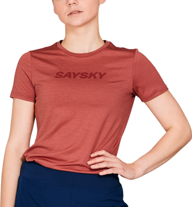 T-shirt Saysky Saysky Pace Logo T-Shirt Röd | nwrss20c5006, 0