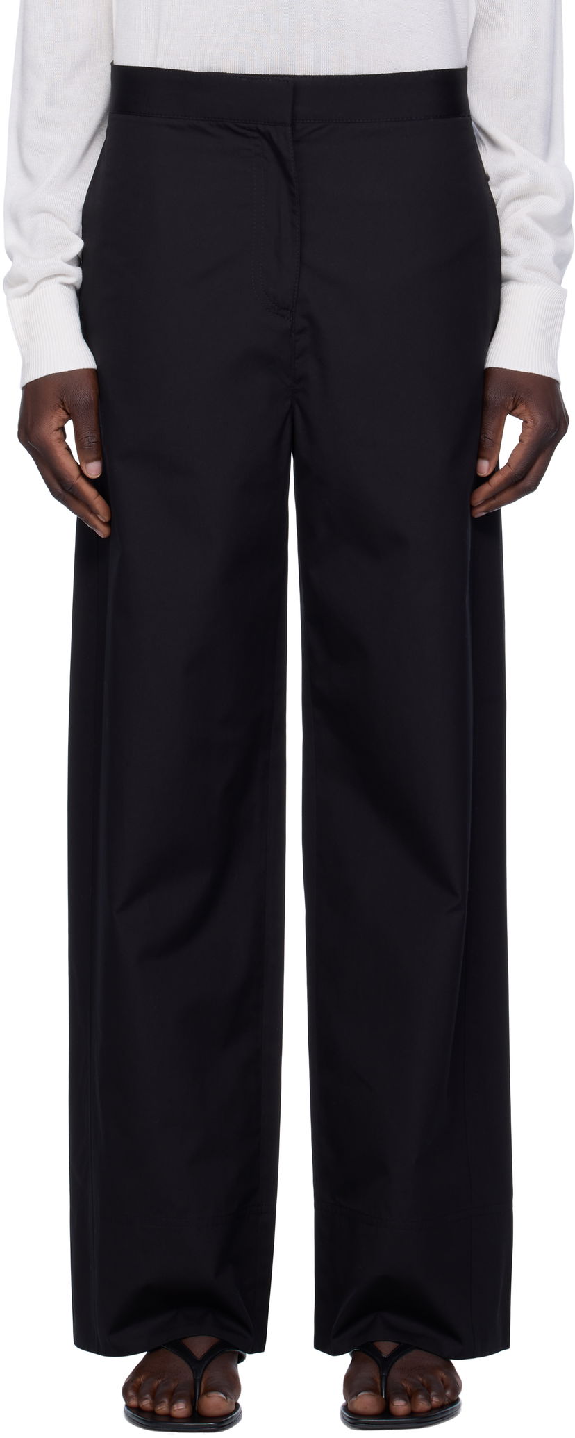 Byxor TOTEME TOTEME Twisted Seam Trousers Svart | 253-WRB0295-FB0226