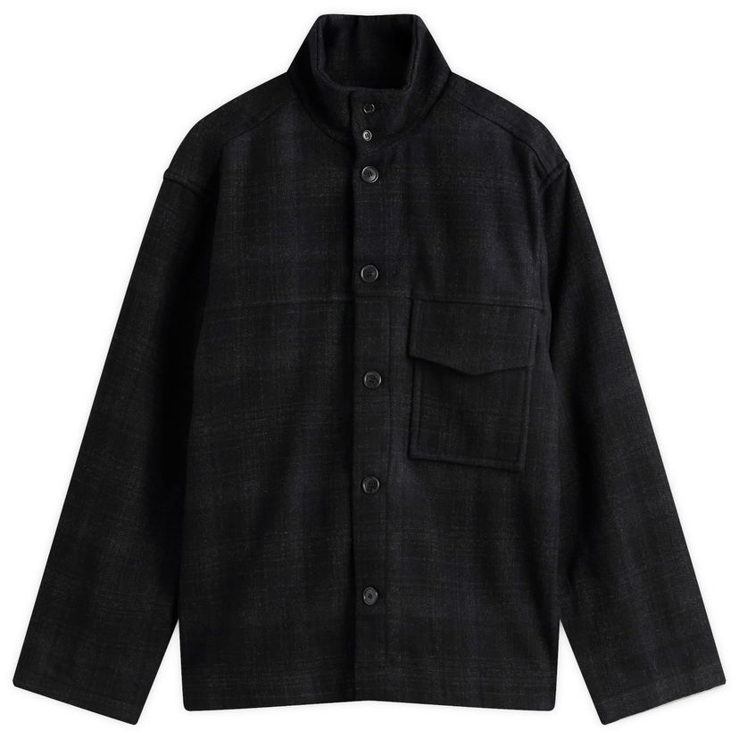 Jacka YMC YMC Cruiser Check Shirt Jacket, Size Small Svart | P5ZAT-01