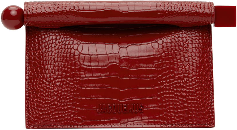 Plånbok Jacquemus Jacquemus La Croisière 'The Small Rond Carré' Clutch Röd | 25E241BA392-3238
