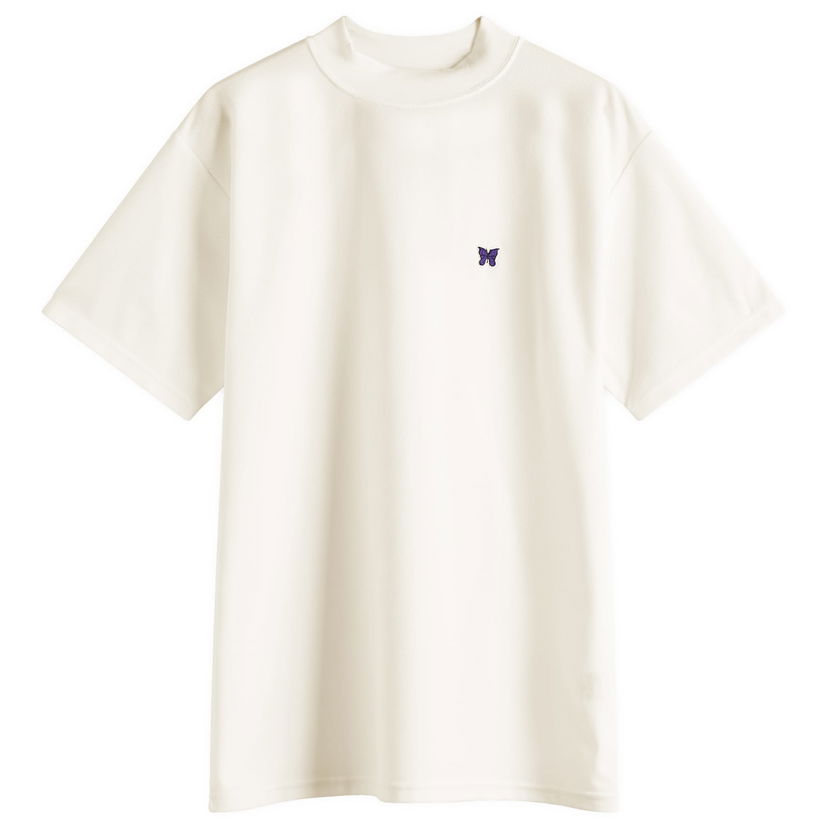 T-shirt Needles Needles Mock Neck T-Shirt, Size Medium Vit | QV353-A