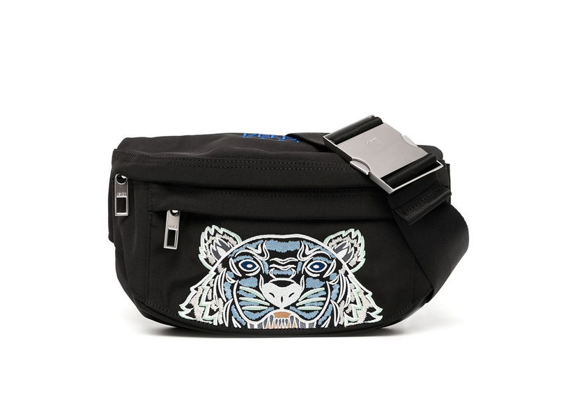 Midjeväska KENZO Embroidered Tiger Bum Bag Svart | FA65SF305F20