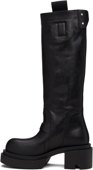 Sneakers och skor Rick Owens Rick Owens Concordians Pull On Mega Tractor Boots Svart | RU02E1834 LOO, 2