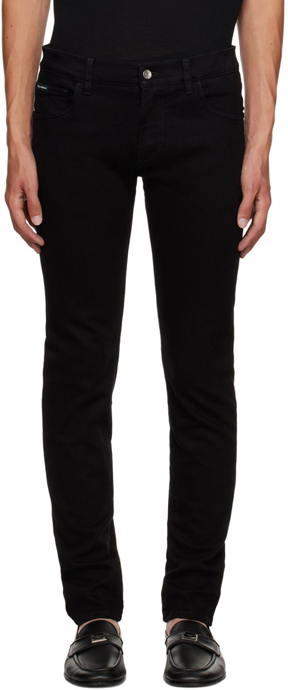 Jeans Dolce & Gabbana Black Skinny Jeans Svart | GY07LDG8HD1