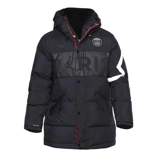Pufferjacka Jordan Jordan Paris Saint-Germain Hooded Parka Svart | BQ8372-010