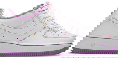 Sneakers och skor Nike Air Force 1 '07 Low GS "Contrast Stitch - Fuchsia Glow" W Vit | CW1575-110, 0
