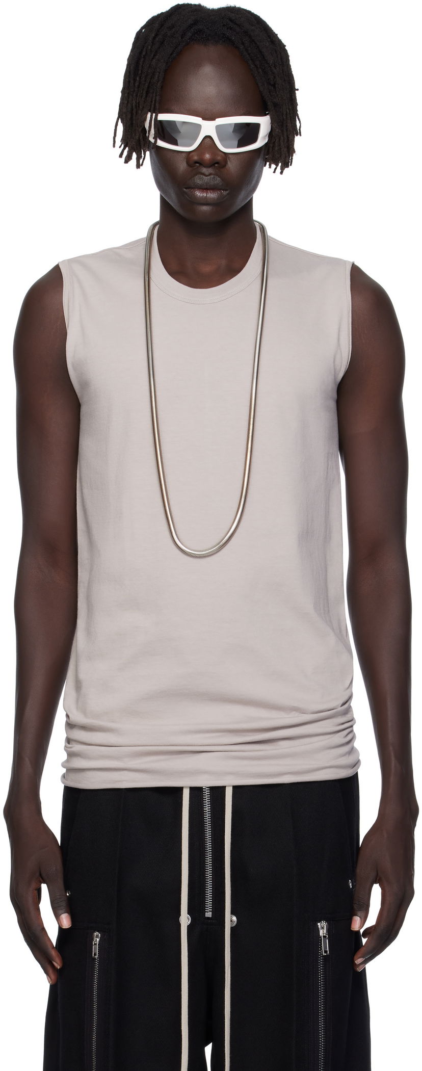 Linne Rick Owens Rick Owens Concordians Basic Tank Top Beige | RU02E1151 JA