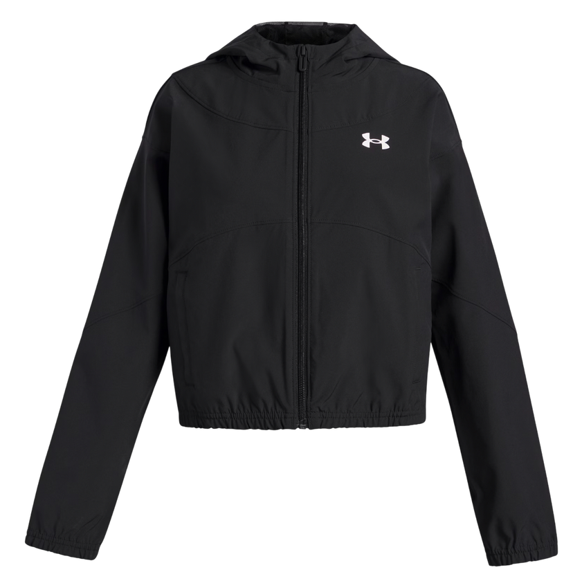 Vindjacka Under Armour Rival Hooded Woven Jacket Svart | 6004181-004