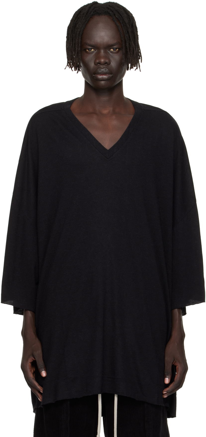 T-shirt Rick Owens Rick Owens Concordians V Tommy T-Shirt Svart | RU02E1279 JR