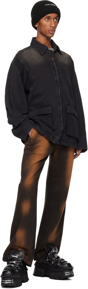 Mössa We11done We11done Classic Washed Denim Jacket Svart | WD-DJ3-24-334-U-BK, 3