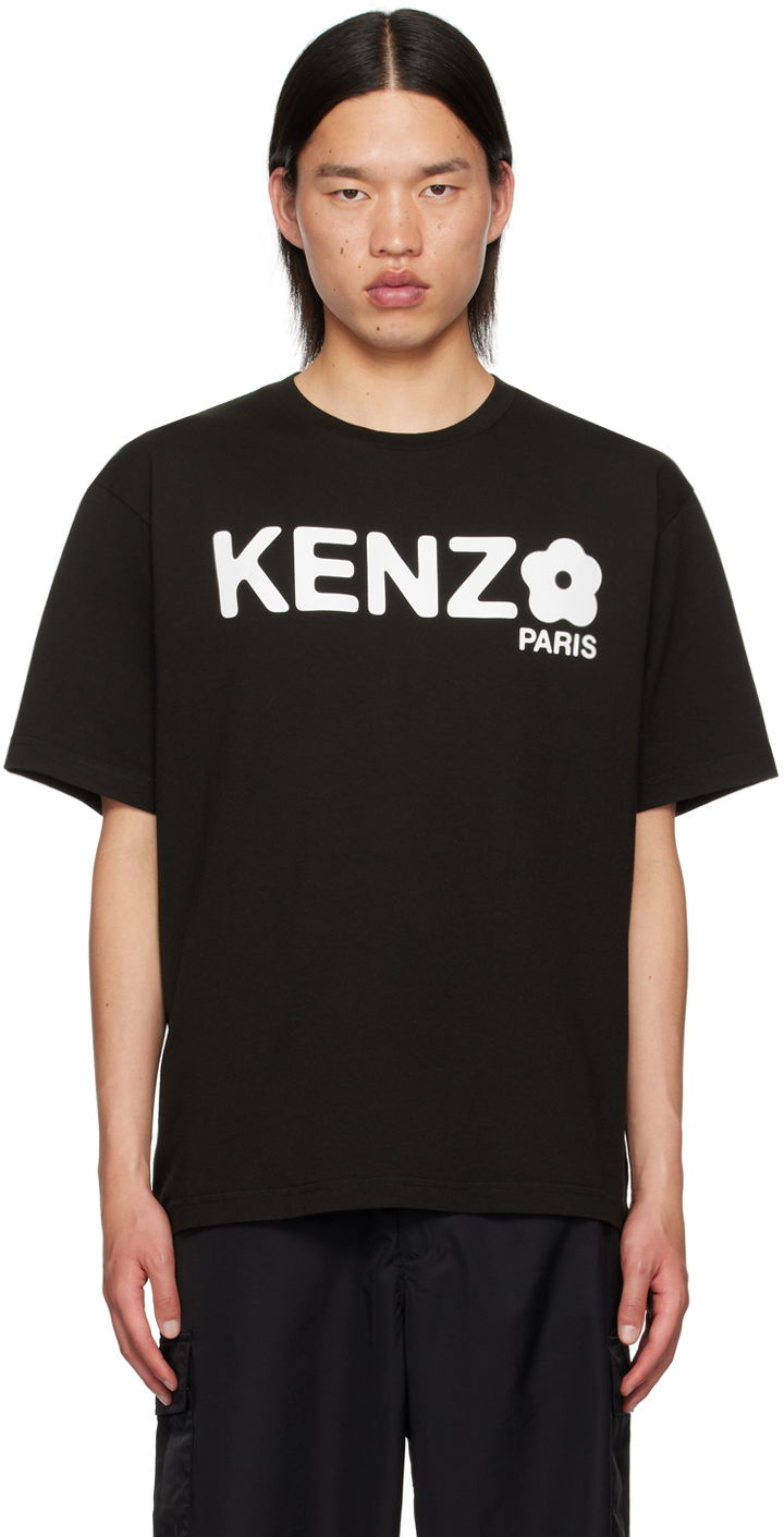 T-shirt KENZO Black Paris Boke Flower 2.0 T-Shirt Svart | FE65TS4724SG