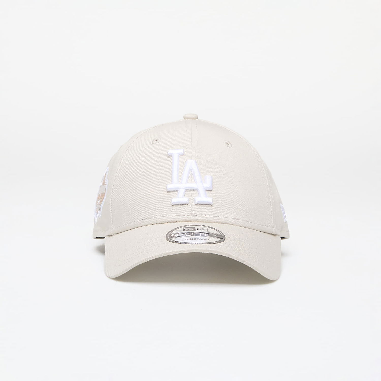 Keps New Era Los Angeles Dodgers MLB Side Patch 9FORTY Adjustable Cap Beige | 60435129, 0