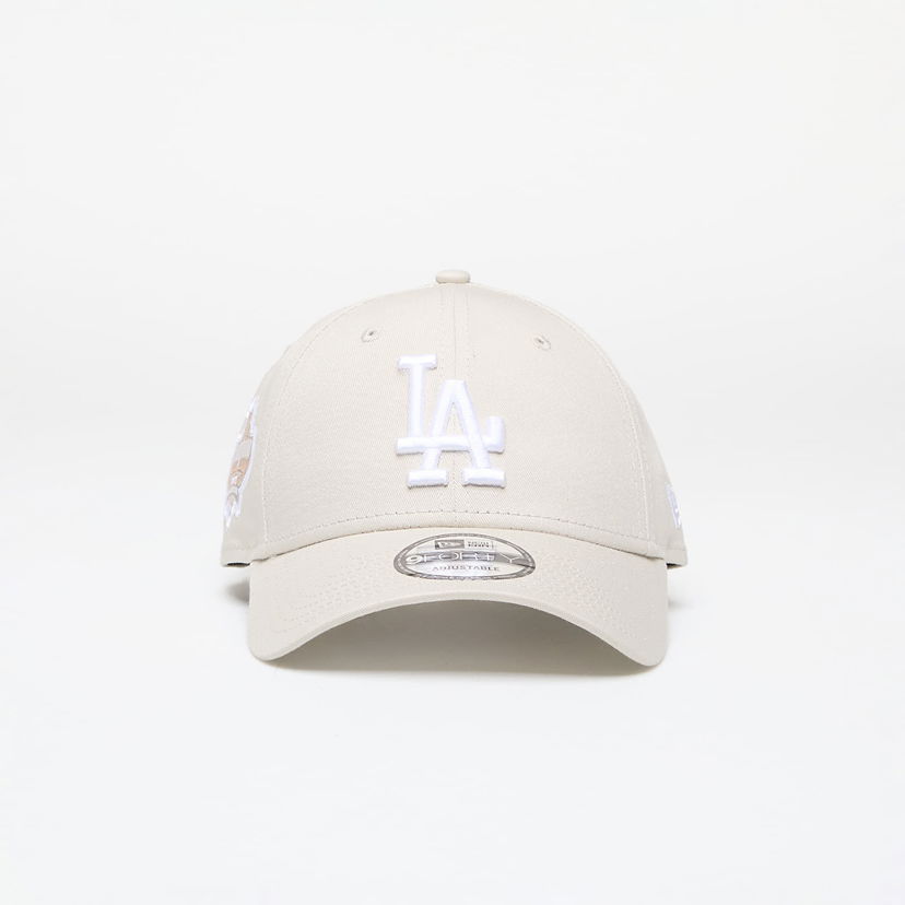 Keps New Era Los Angeles Dodgers MLB Side Patch 9FORTY Adjustable Cap Beige | 60435129