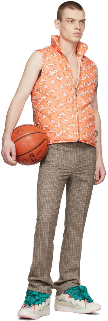 Väst ERL Print Polyester Down Vest Orange | ERL04C005, 4