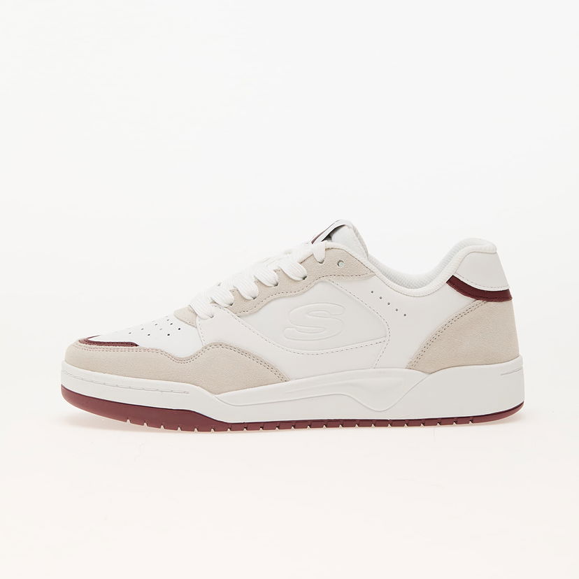 Sneakers och skor Skechers Koopa - Volley Low Lifestyle White/ Burgundy Vit | 183241 WBUG