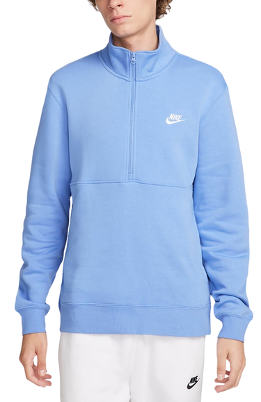 Sweatshirt Nike Mikina Club HalfZip Sweatshirt Blå | dd4732-450, 0