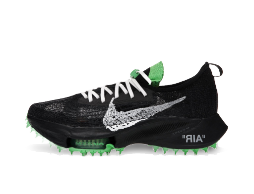 Löpning Nike Off-White x Air Zoom Tempo Next% Flyknit "Black Scream Green" Svart | CV0697-001