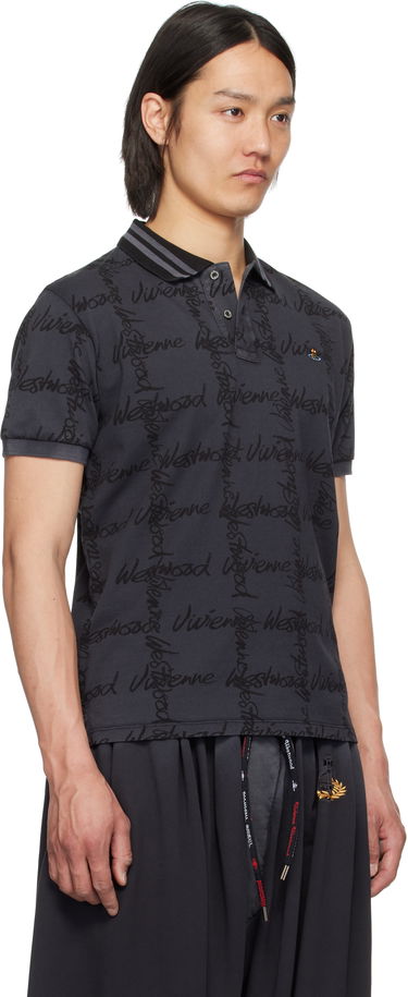 Polotröja Vivienne Westwood Vivienne Westwood Classic Signature Polo Grå | 2H01000I-J008T-, 1