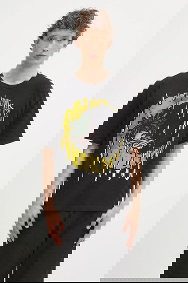 T-shirt Sky High Farm Sky High Farm Eri Print T-Shirt Svart | SHF07T032, 0