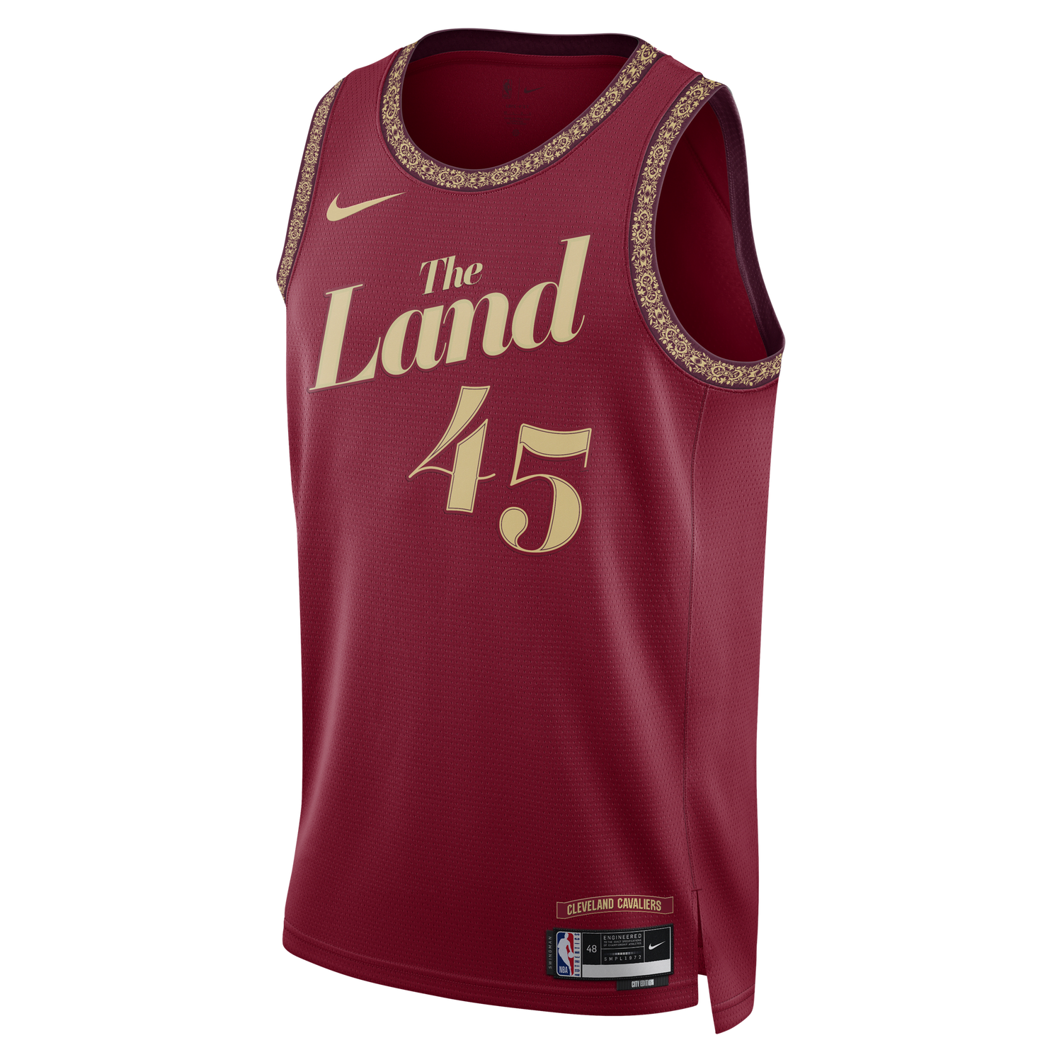 Jersey Nike Dri-FIT NBA Swingman Donovan Mitchell Cleveland Cavaliers City Edition 2023/24 Jersey Bourgogne | DX8498-601, 0