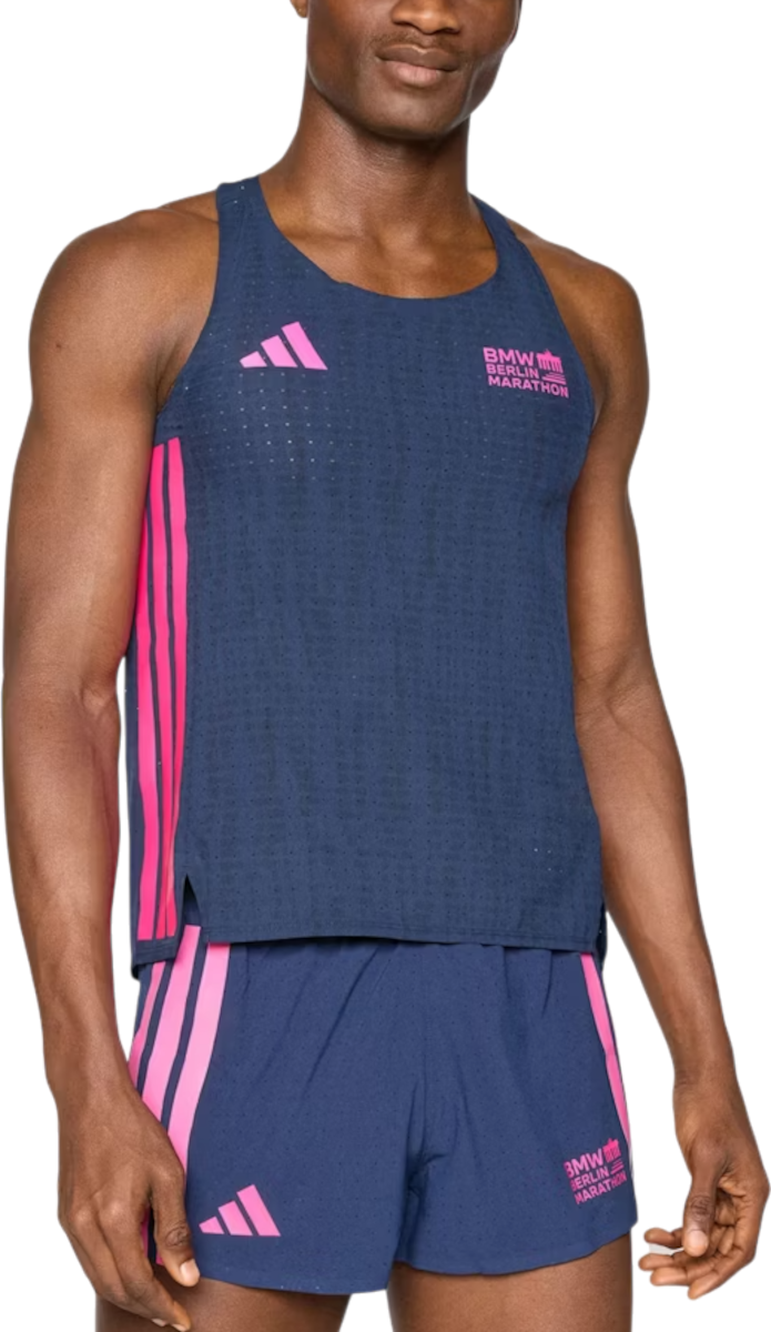 Linne adidas Originals Adidas BMW Berlin Marathon 2025 Men's Running Singlet Mörkblå | jz0136