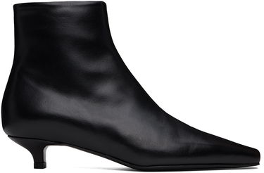 Tillbehör TOTEME TOTEME 'The Slim Ankle' Kitten Heel Boots Svart | 234-WLGSE123-LE0014, 0