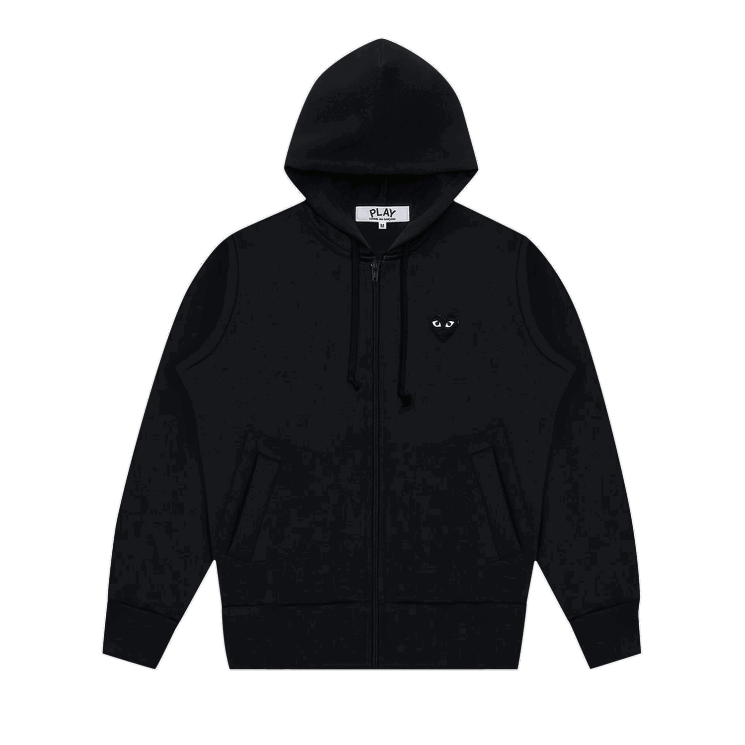 Sweatshirt Comme des Garçons PLAY Zip Up Hoodie Svart | AZ T254 051 1, 0