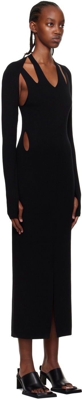 Klä Dion Lee Plaited Midi Dress Svart | A7613P22, 1
