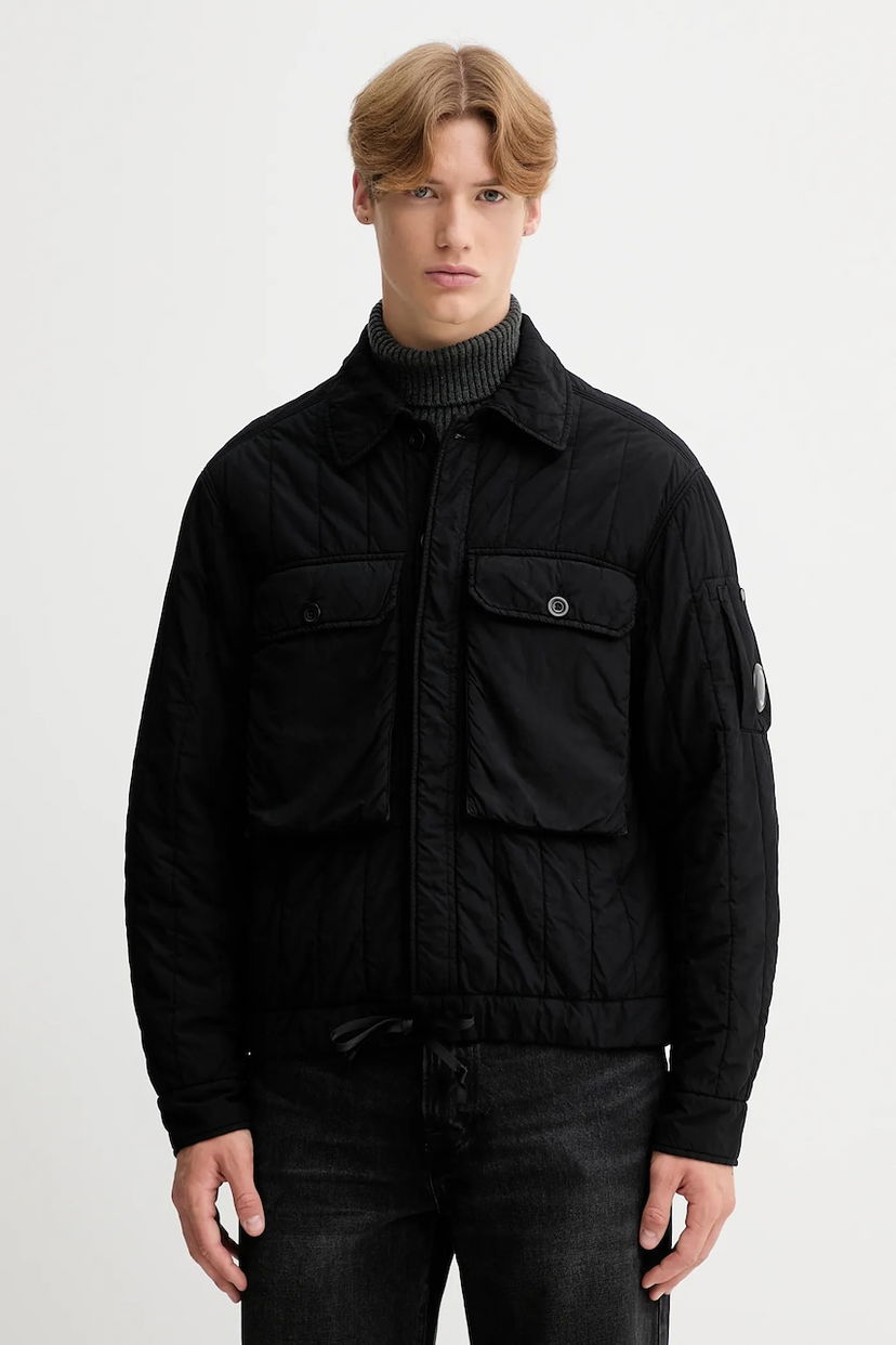 Jacka C.P. Company C.P. Company Quilted Overshirt Svart | 19CMOW080A110437G