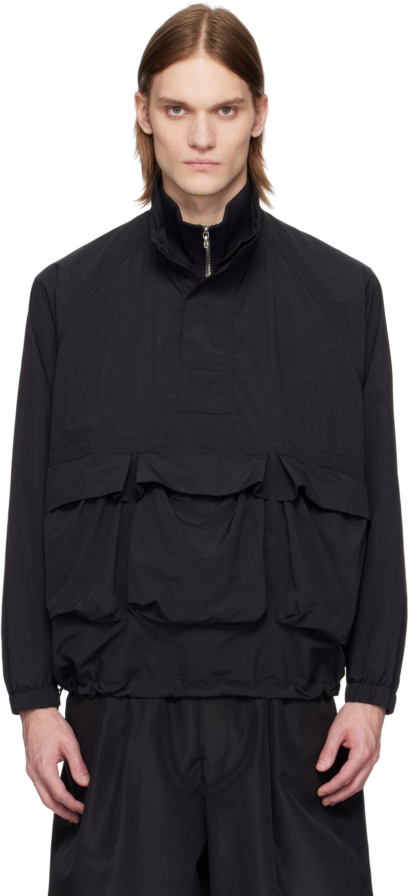 Väst Snow Peak Snow Peak Nylon Tussah Anorak Svart | JK-25SU009