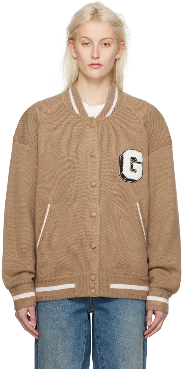 Bomberjacka Givenchy Appliqué Bomber Jacket Beige | BW00N54ZKG250