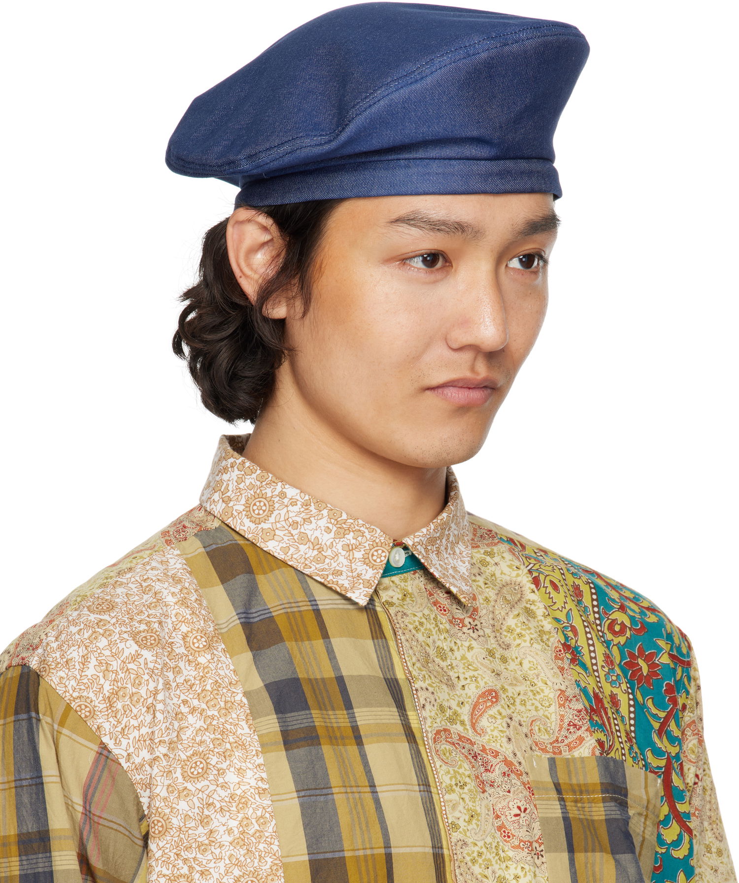 Basker Engineered Garments Engineered Garments Denim Beret Blå | 25S1H005, 1