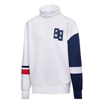Sweater Puma PUMA x ADER Crossover Turtleneck Pullover Vit | 576958-02