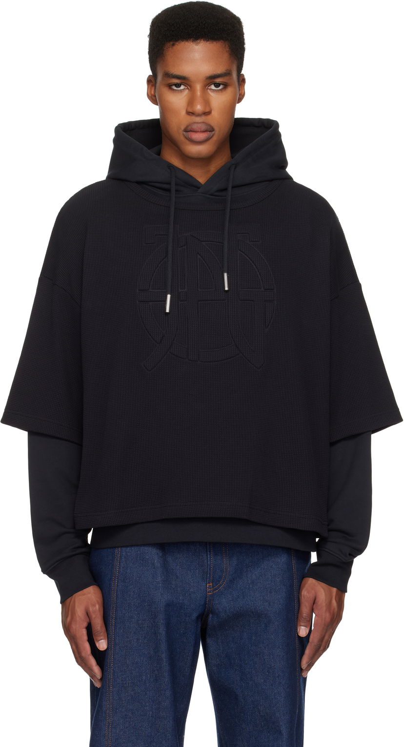 Sweatshirt Jean Paul Gaultier Jean Paul Gaultier Oversized JPG Hoodie Svart | 25/33-F-SW050E-J076-00