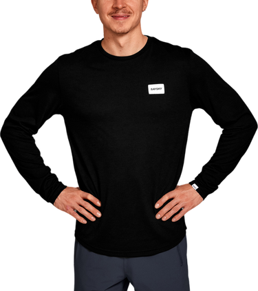T-shirt Saysky Saysky Clean Motion Long Sleeve T-Shirt Svart | xmrls51c901, 0