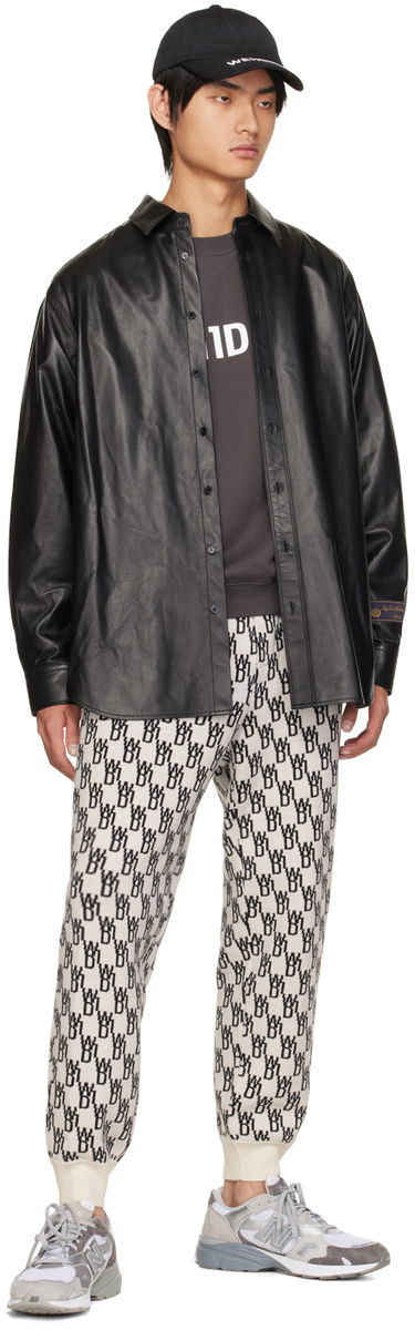 Träningsbyxor We11done Patterned Tapered Lounge Pants Vit | WD-KP9-20-102-U-IV, 3