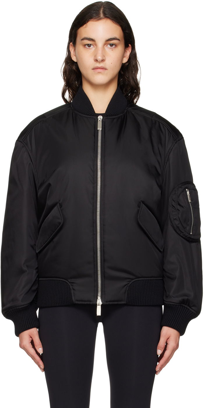 Bomberjacka Off-White Black Ny Gab Bomber Jacket Svart | OWEH028F23FAB0011010