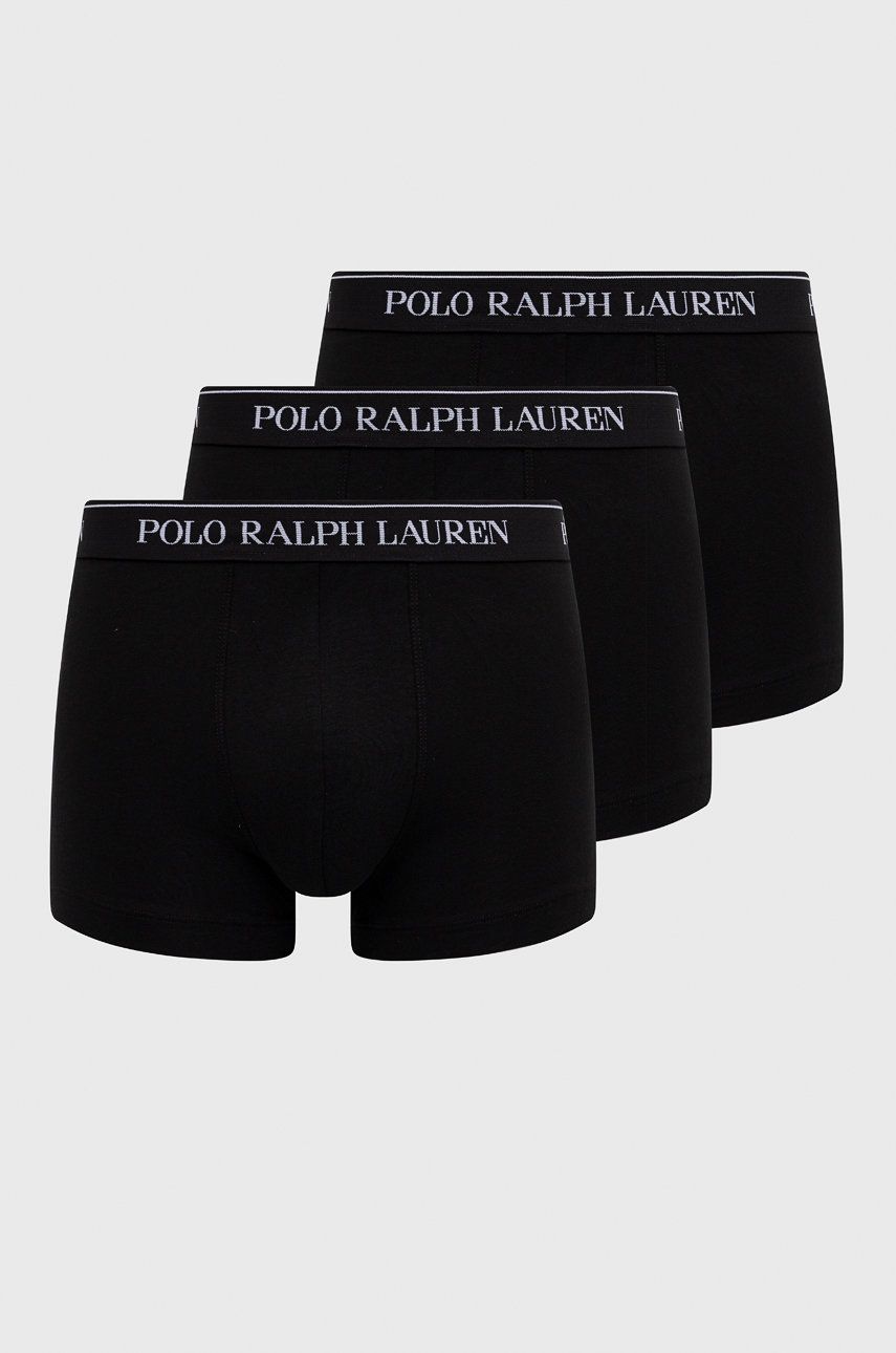 Boxare Polo by Ralph Lauren Cotton Trunk - 3 Pack Svart | 714835885002, 0