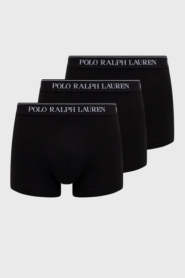 Boxare Polo by Ralph Lauren Cotton Trunk - 3 Pack Svart | 714835885002, 0