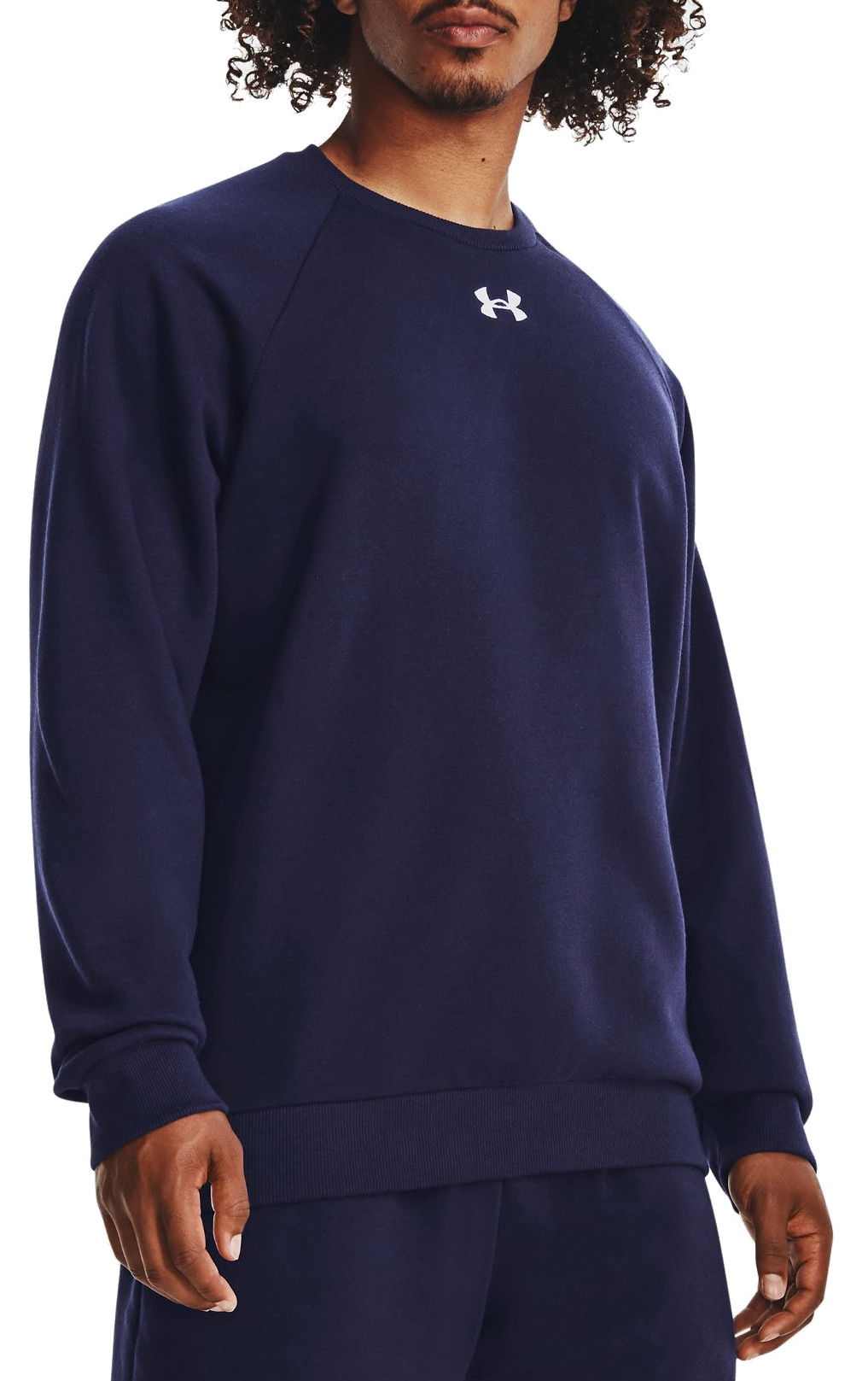 Sweatshirt Under Armour Rival Fleece Crewneck Mörkblå | 1379755-410, 0