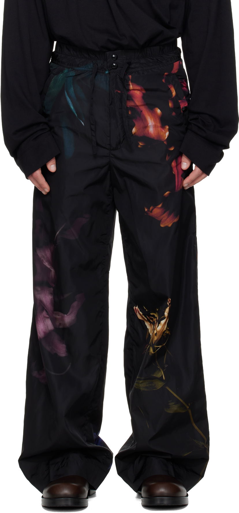 Byxor Dries Van Noten Dries Van Noten Floral Print Trousers Flerfärgad | 252-020993-2086