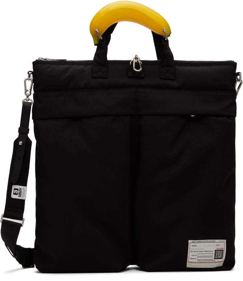 Tygpåse Maison MIHARA YASUHIRO MIHARA YASUHIRO Toy Banana Handle Helmet Bag Svart | A14BG705