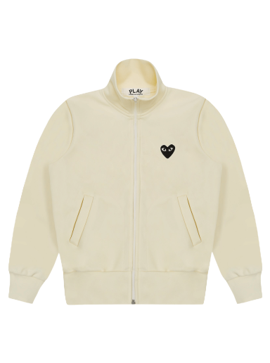 Sweatshirt Comme des Garçons PLAY Big Black Heart Hoodie Beige | AZ T256 051 3
