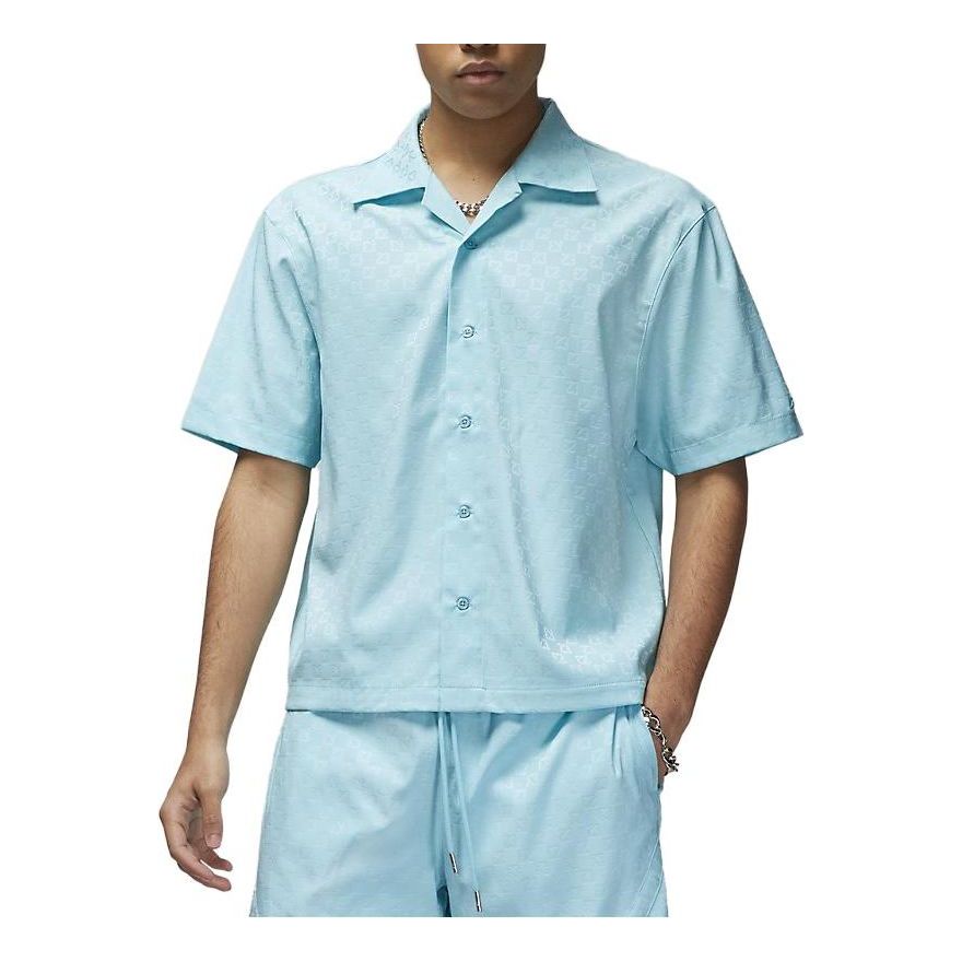 Skjorta Jordan Essentials Woven Button-Up Shirt Blå | DX9682-464, 0