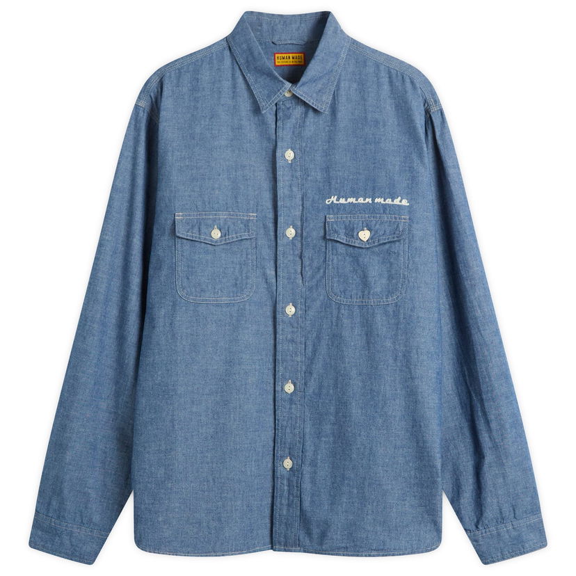 Skjorta Human Made Chambray Shirt Blå | HM30SH003-BLU