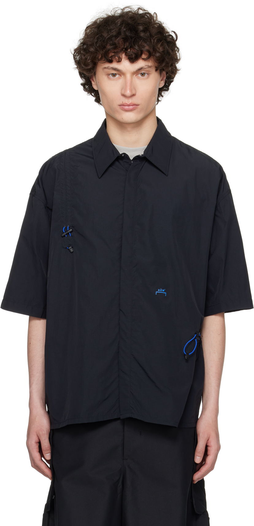 Skjorta A-COLD-WALL* A-COLD-WALL* Balfron Short Sleeve Shirt Svart | ACWMSH166